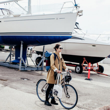 Two Women, Two Bikes, Two Lunchboxes